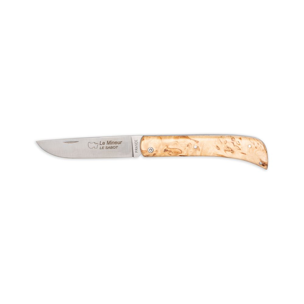 Couteau le Mineur Tradition manche bouleau de finlande