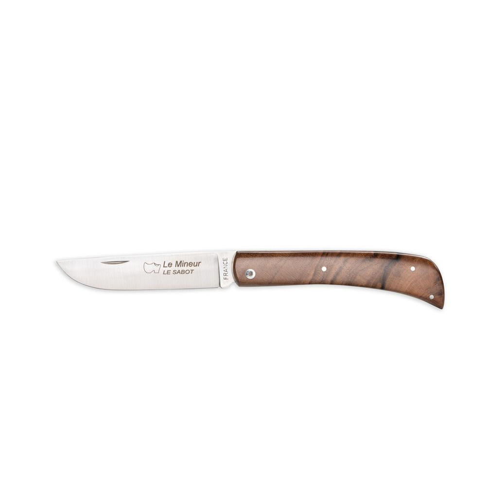 Couteau le Mineur Tradition manche noyer
