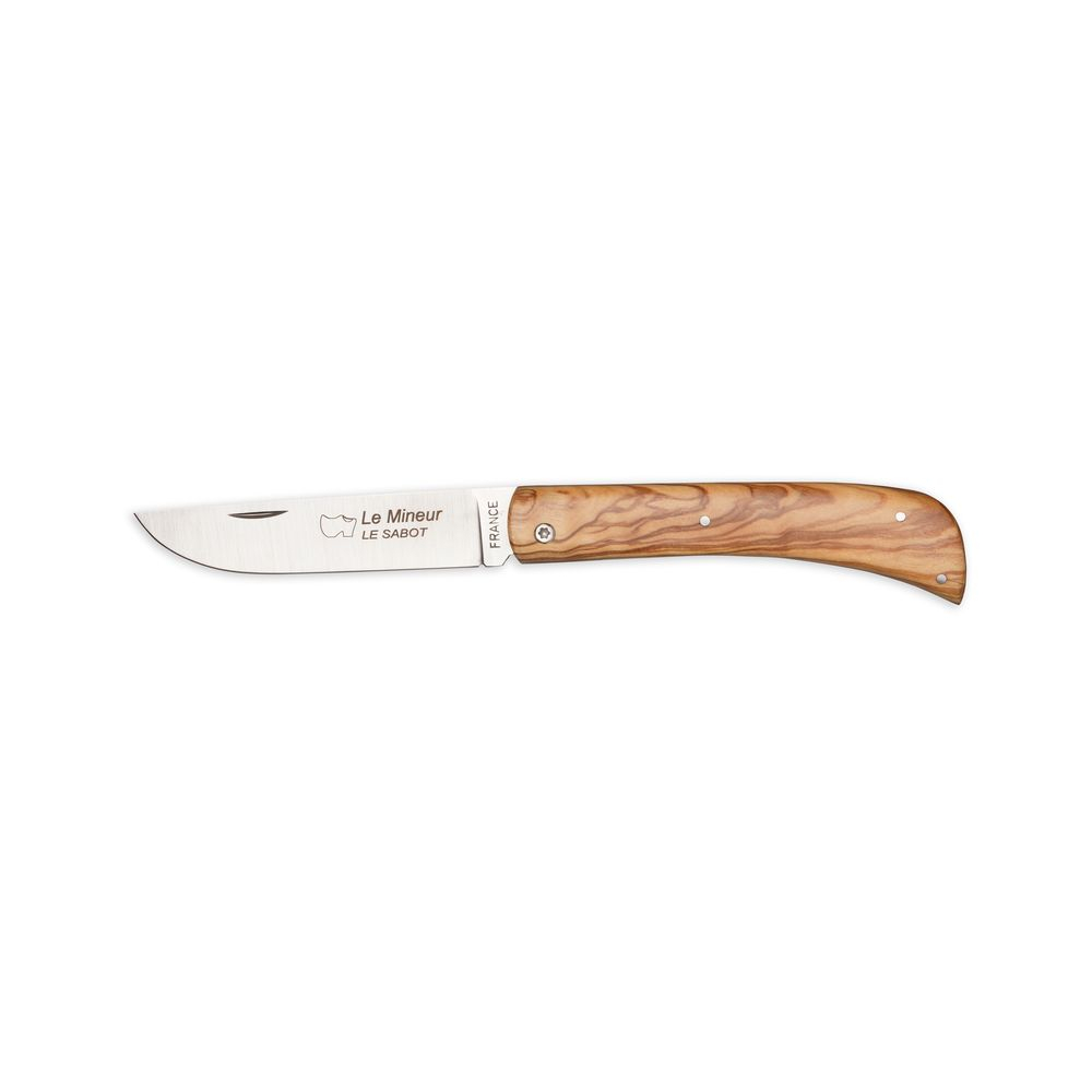 Couteau le Mineur Tradition manche olivier