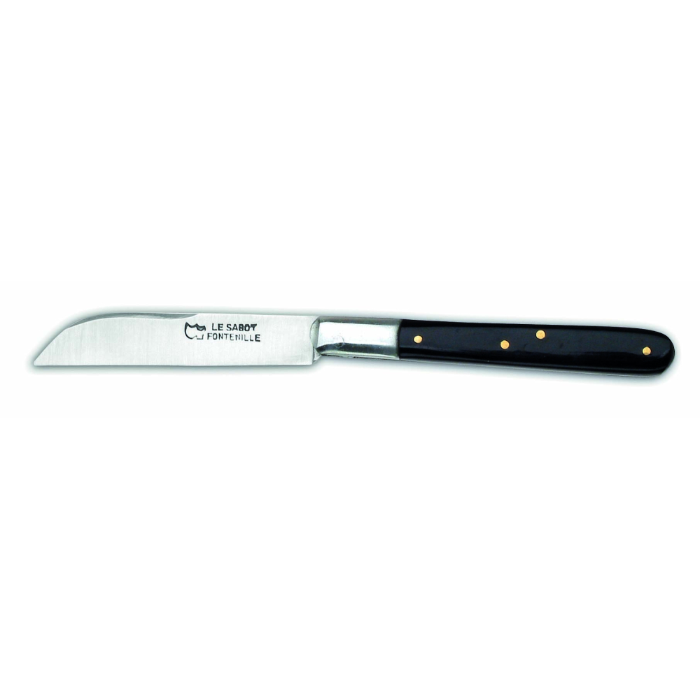 Couteau Le Langres manche 9 cm acétate de cellulose noir