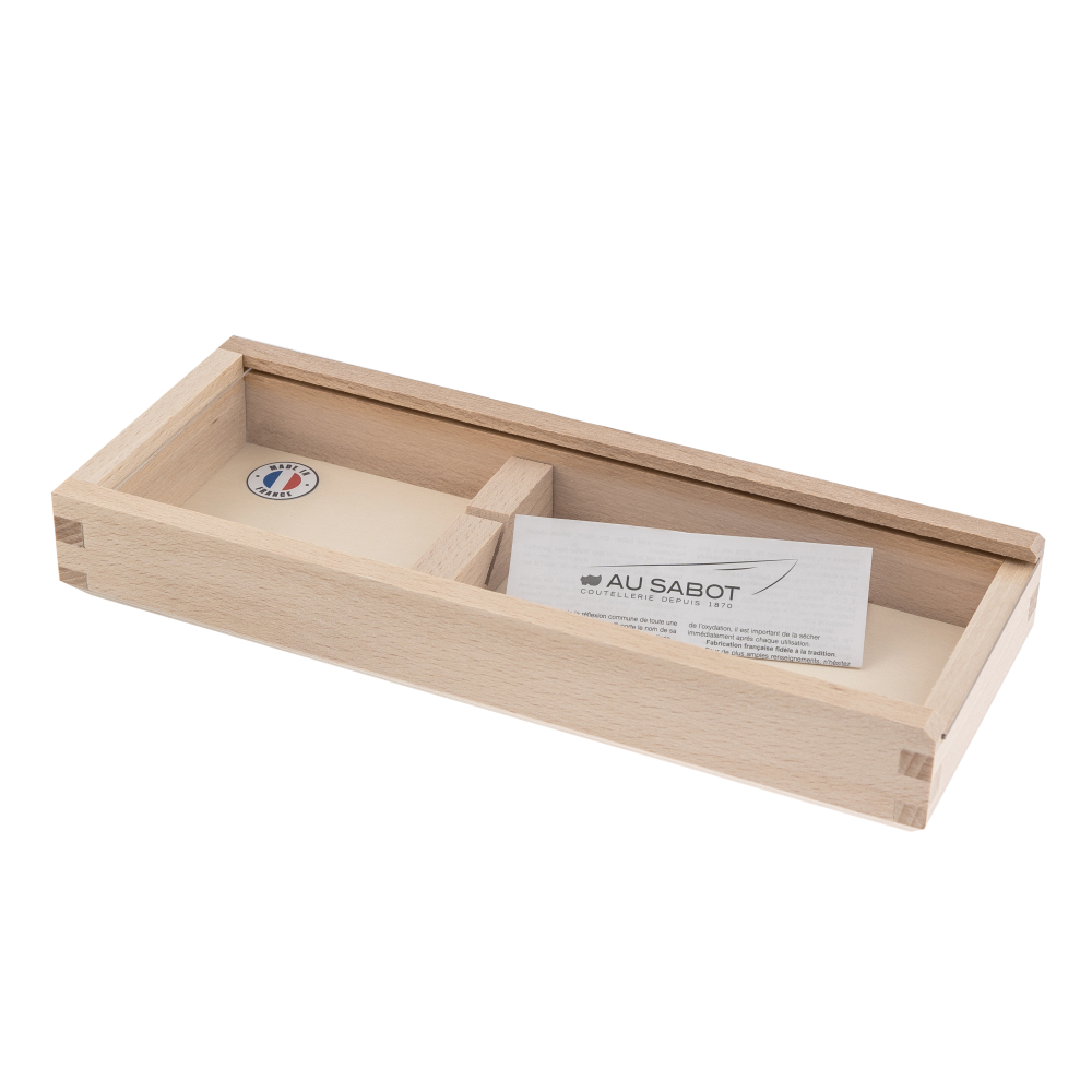 Couteau Laguiole 12 cm ressort forgé livré en boite bois plumier