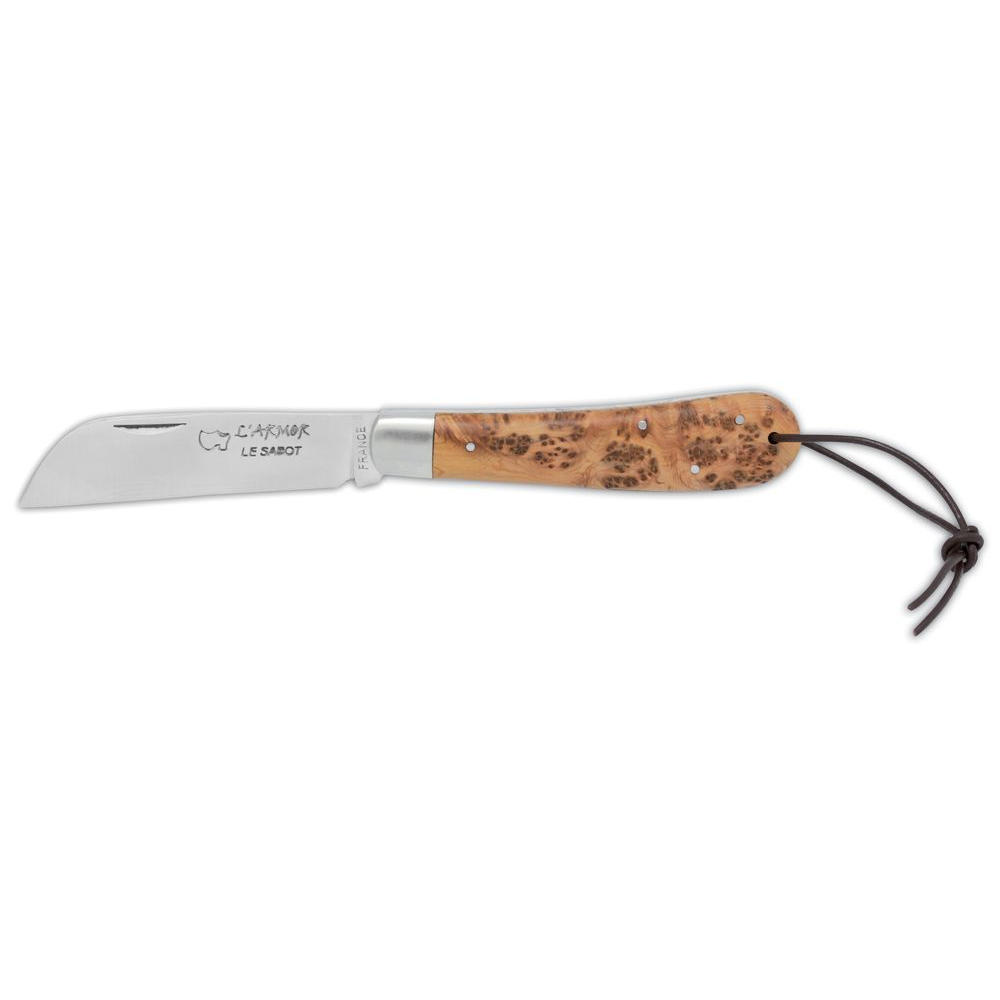 Couteau l'Armor® manche genévrier avec guillochage main du ressort