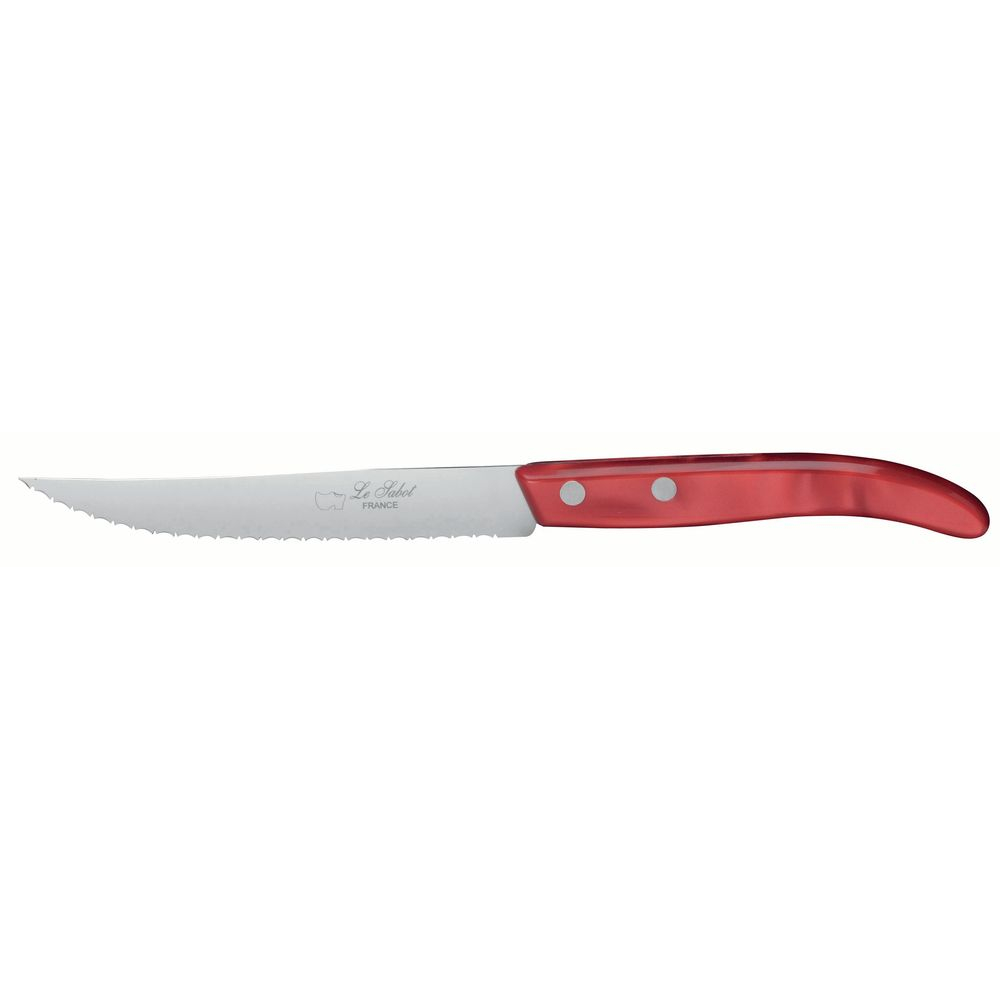 Couteau à steak Origin en plexi rouge