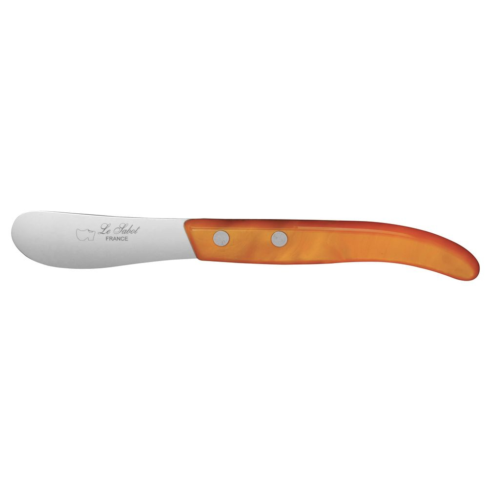Couteaux tartineur Origin en plexi orange