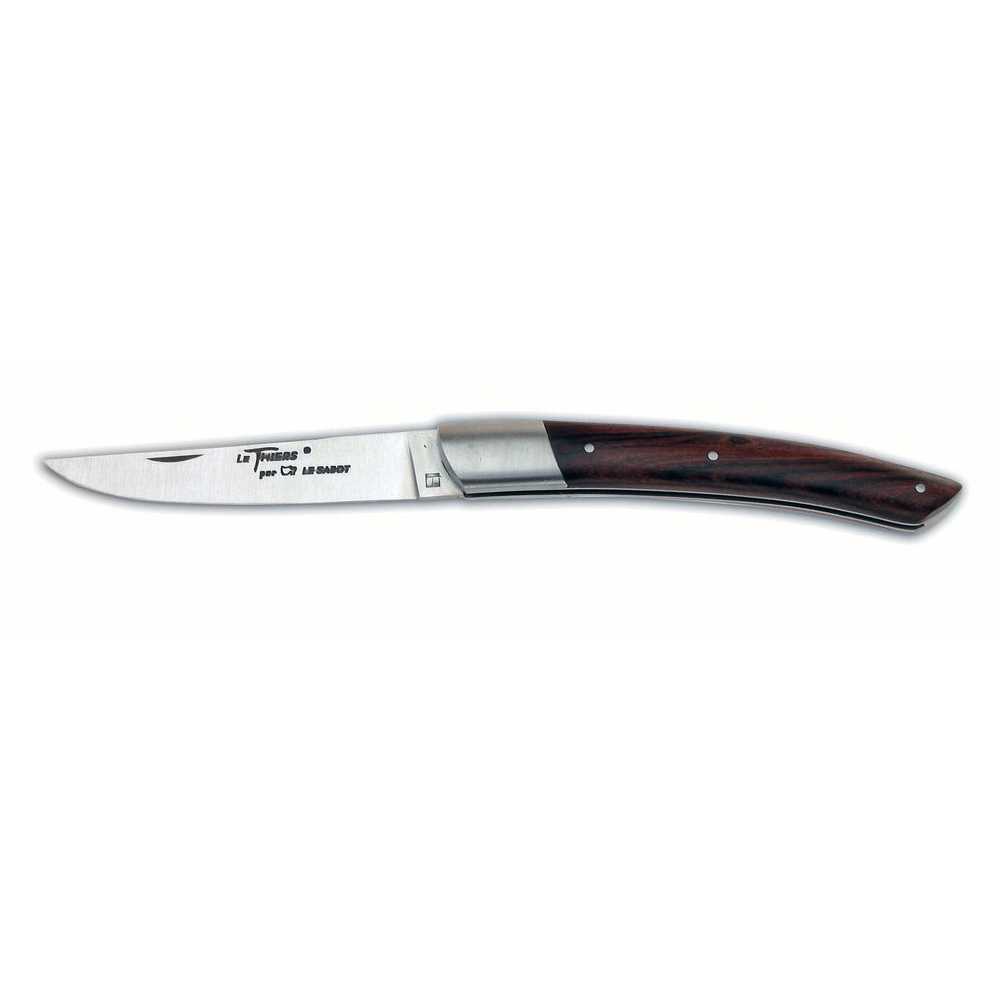 Couteau Le Thiers® 12 cm 1 mitre inox manche bois de violette