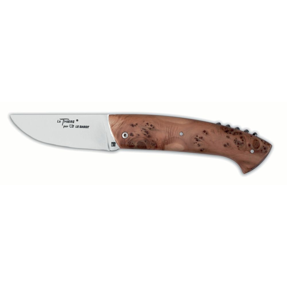 Couteau Le Thiers® Chasseur avec tire-bouchon en olivier