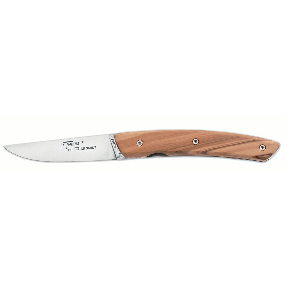 Couteau Le Thiers® 12 cm Liner-lock olivier