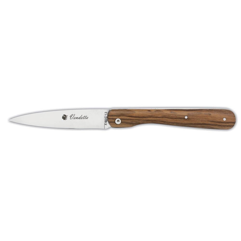 Couteau le Vendetta Tradition plein manche olivier